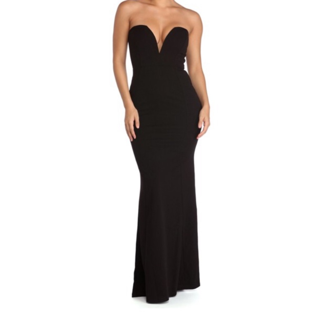 Strapless Black Dress